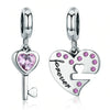 Charm Corazon y Llave